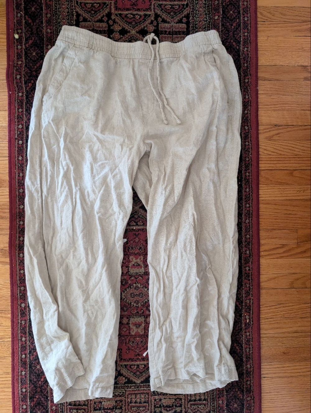 OLD NAVY - Breezy Linen Blend Straight Pants Size L